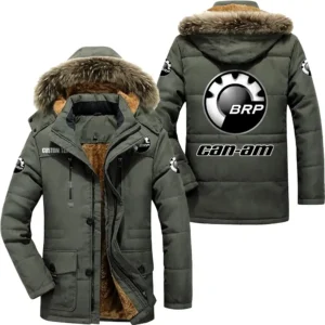 3 Wheel Motorcycles Parka hoodie, Coat with Hood Exclusive Logo For Car Motorcycles Lovers CAR7002082061 - Army Green