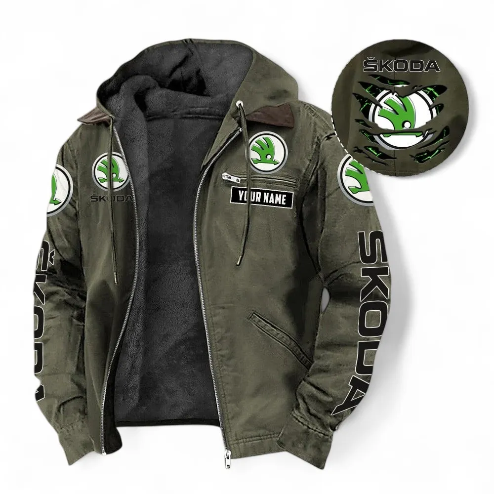 Car Auto Fans Gift Hooded And Flannel Hoodie, Jacket Exclusive Logo For Car Enthusiasts, Custom Name CAR391072125729-Green