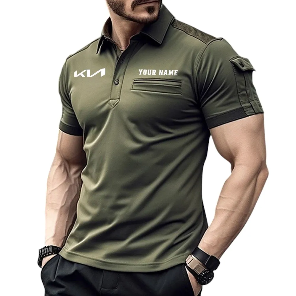 Car Fans Gift Pocket Polo Shirt, Polo Shirt Exclusive Logo For Car Fan, Custom Name CAR445060325013 - Green