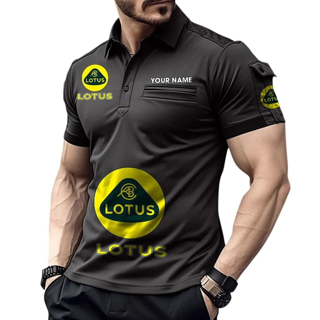 Car Fans Gift Pocket Polo Shirt, Polo Shirt Exclusive Logo For Car Fan, Custom Name CAR450051325355 - Black