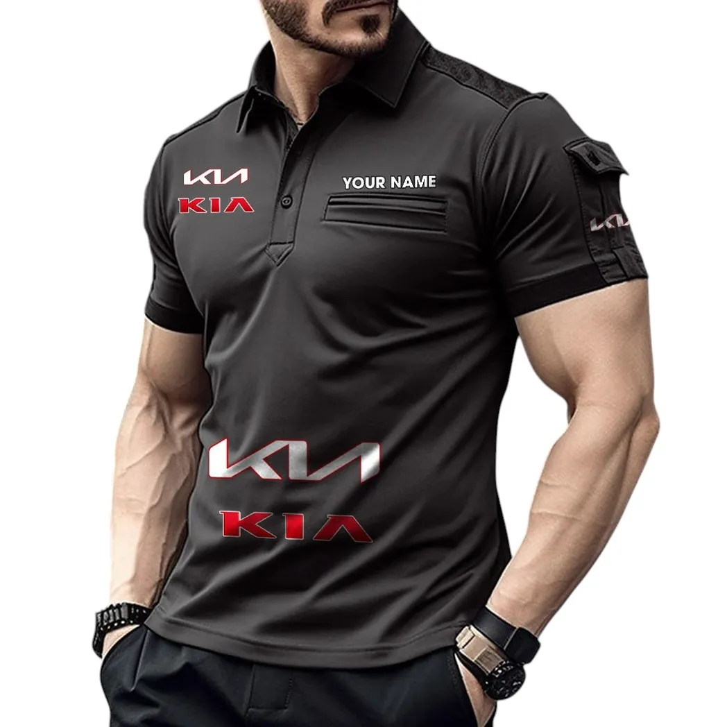 Car Fans Gift Pocket Polo Shirt, Polo Shirt Exclusive Logo For Car Fan, Custom Name CAR450051325364 - Black