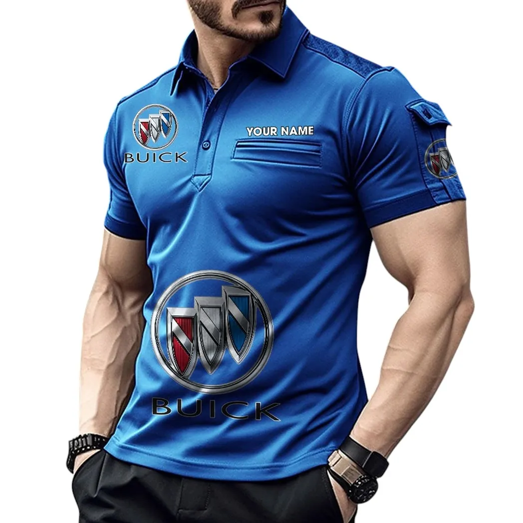 Car Fans Gift Pocket Polo Shirt, Polo Shirt Exclusive Logo For Car Fan, Custom Name CAR450051325367 - Blue