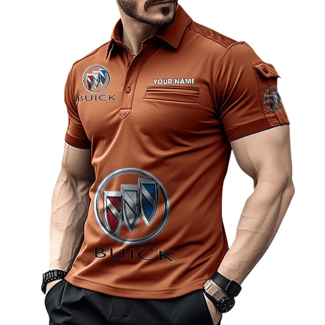 Car Fans Gift Pocket Polo Shirt, Polo Shirt Exclusive Logo For Car Fan, Custom Name CAR450051325367 - Orange