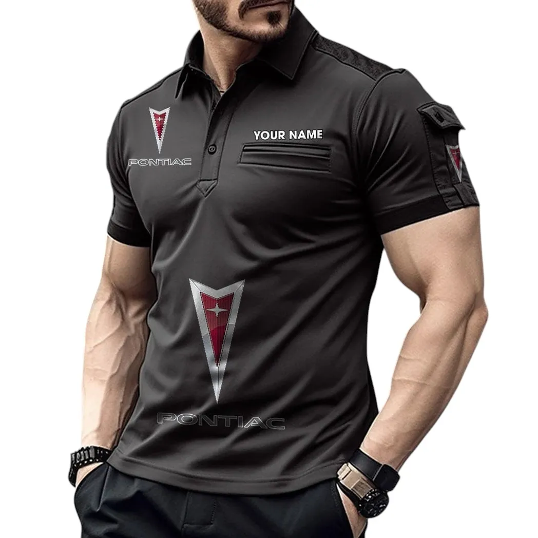 Car Fans Gift Pocket Polo Shirt, Polo Shirt Exclusive Logo For Car Fan, Custom Name CAR450051325403 - Black