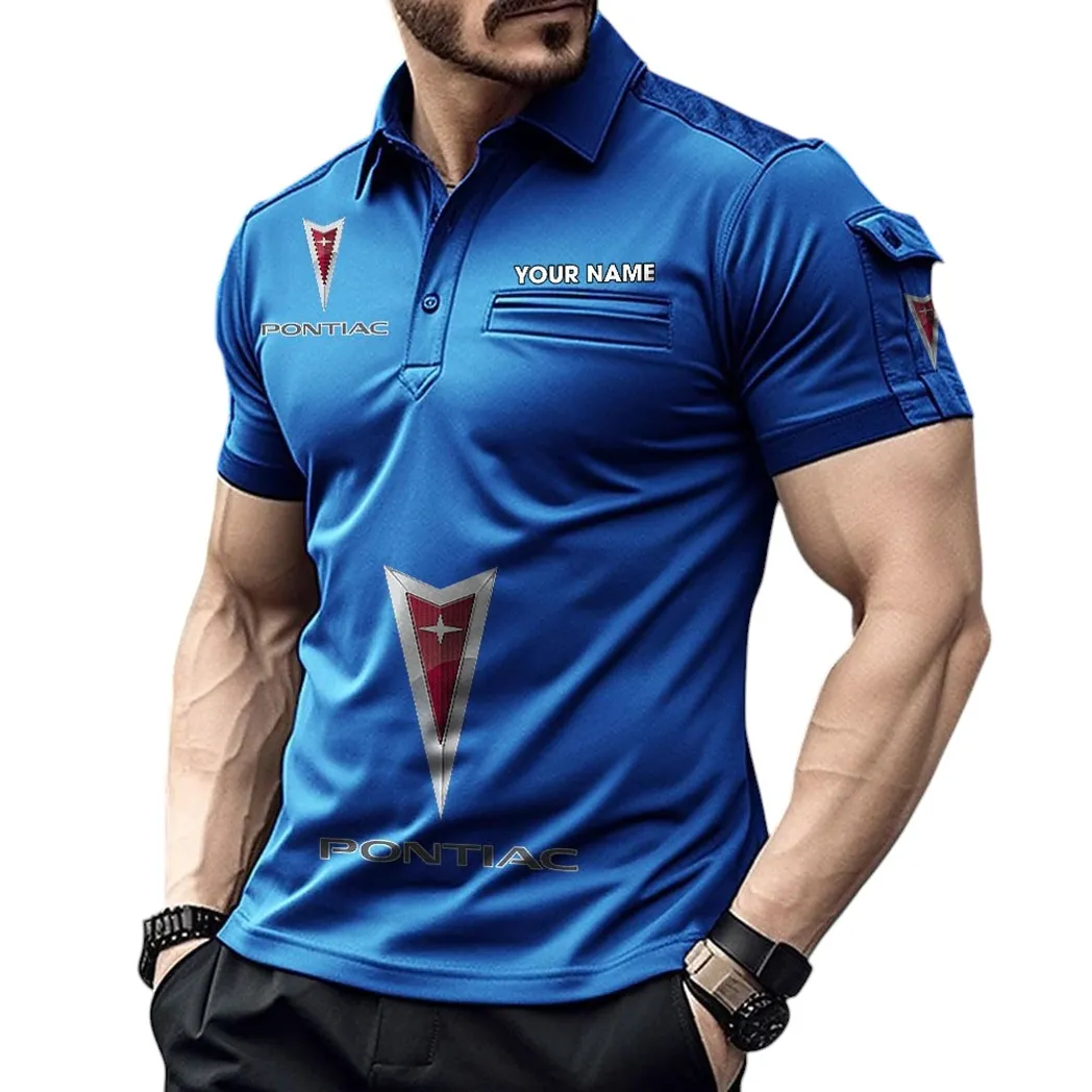 Car Fans Gift Pocket Polo Shirt, Polo Shirt Exclusive Logo For Car Fan, Custom Name CAR450051325403 - Blue