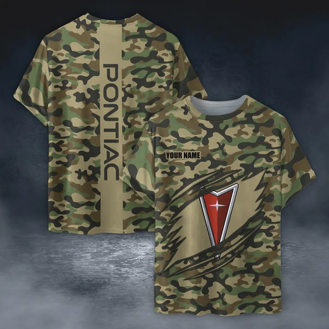 Car Fans Gift T-Shirt, Shirt Camo Style For Car Owners, Custom Name CAR210040825752