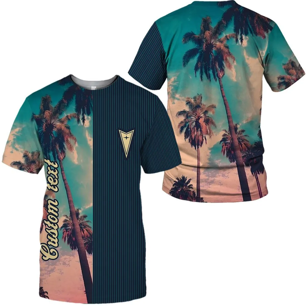 Car Fans Gift T-Shirt, Shirt Vintage Palm Style For Car Owners, Custom Name CAR431041625424