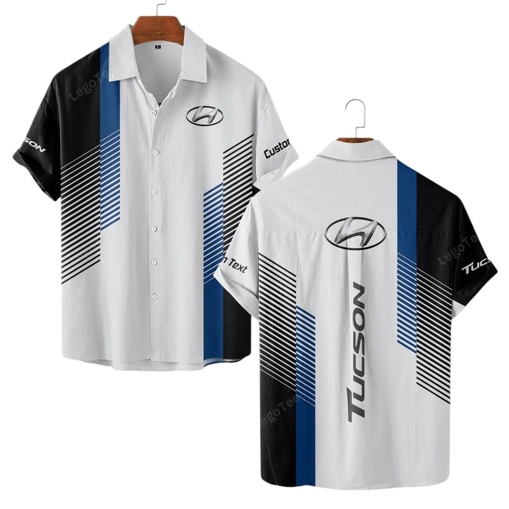 Car Lovers Gift Hawaiian Shirt, Button up Shirt Exclusive Logo For Car Lovers, Custom Name CAR10703122536