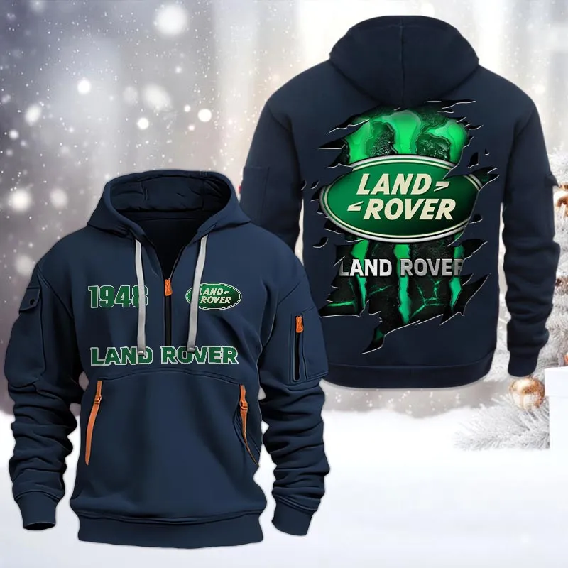 Car Lovers Gift Hoodie Half Zipper, Hoodie All Over Print Gift For Car Owners CAR198032776 - Navy