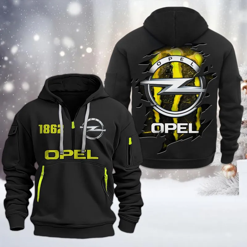 Car Lovers Gift Hoodie Half Zipper, Hoodie All Over Print Gift For Car Owners CAR198032796 - Black