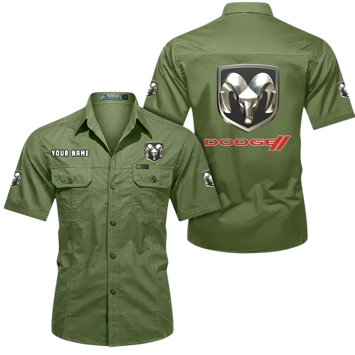 Car Speed Legend Lovers Gift Short Sleeved Shirt, Button Up Shirt Exclusive Logo For Car Owners CAR444052625811 - Fruit Green