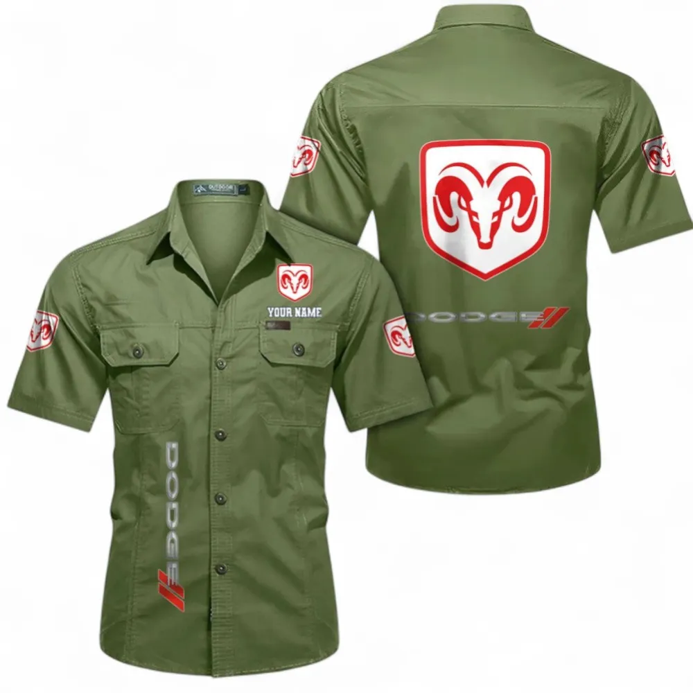 Car Speed Legend Short Sleeved Shirt, Button up Shirt Exclusive Logo For Car Owners, Custom Name CAR392072125793-Fruit Green