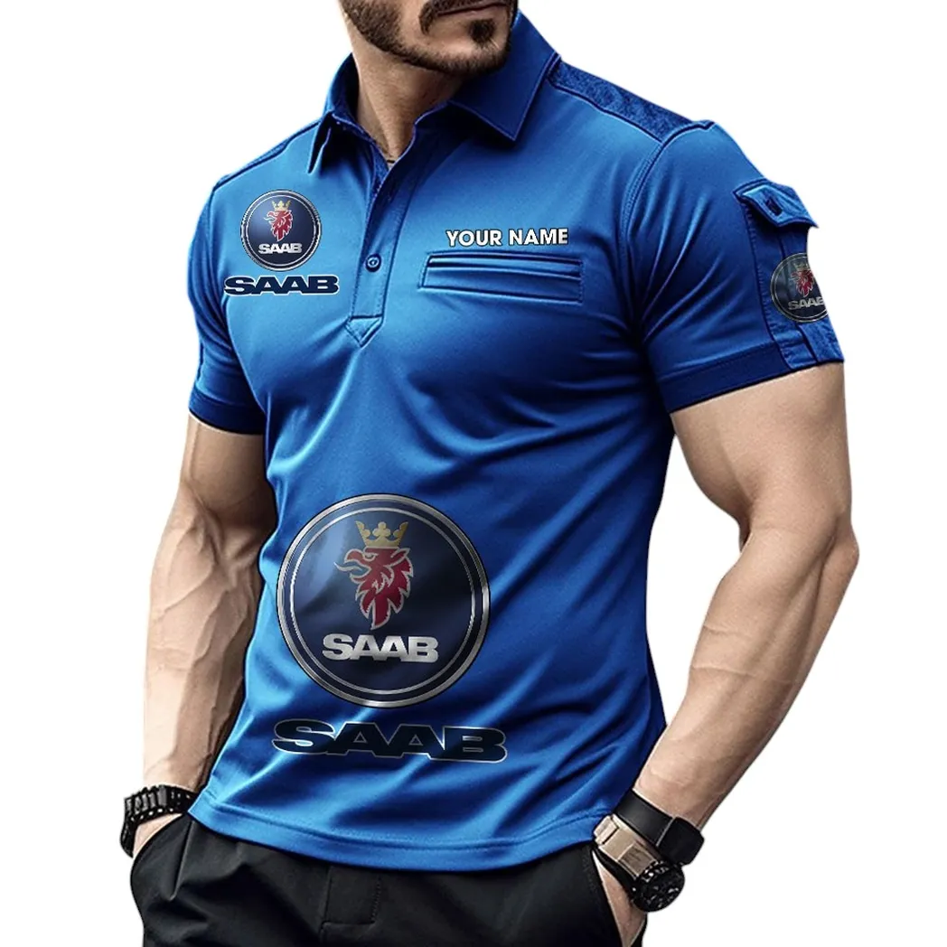 Car Transparent Fans Gift Pocket Polo Shirt, Polo Shirt Exclusive Logo For Car Transparent Fan, Custom Name CAR450051325400 - Blue