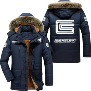 Race Car Parka hoodie, Coat with Hood Exclusive Logo For Car Motorcycles Lovers CAR7002082062 - Navy
