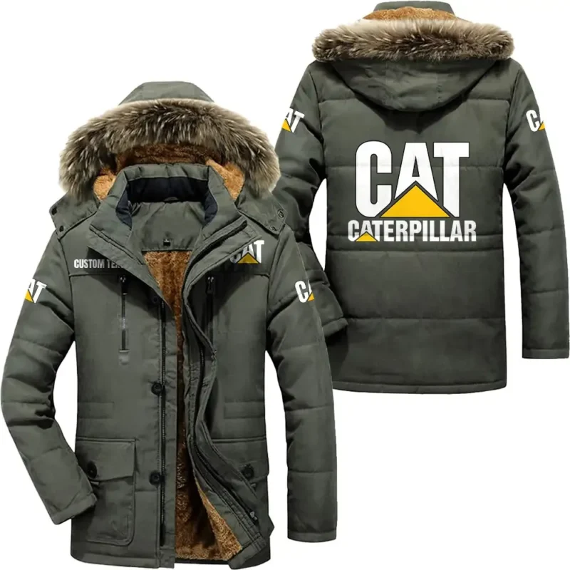 Truck Parka hoodie, Coat with Hood Exclusive Logo For Car Motorcycles Lovers CAR7002082063 - Army Green