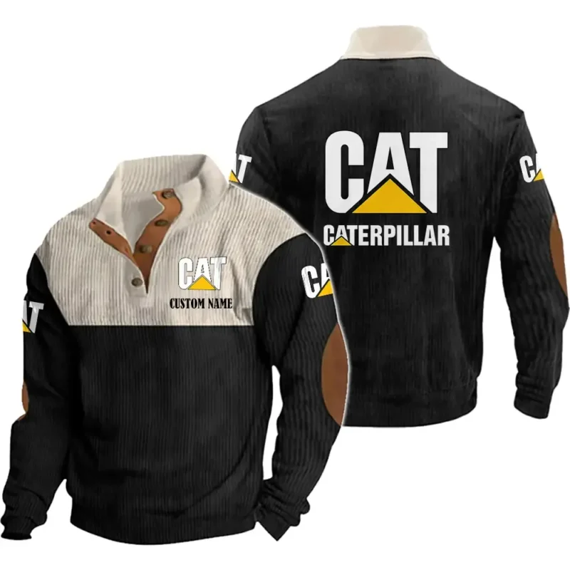 Truck Men's Stand Up Collar Base Shirt, Collar Hoodie Exclusive Logo For Car Motorcycles Fans CAR20012045 - Black