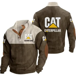 Truck Men's Stand Up Collar Base Shirt, Collar Hoodie Exclusive Logo For Car Motorcycles Fans CAR20012045 - Brown