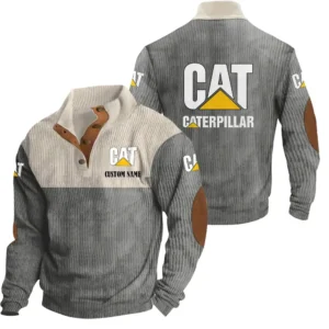 Truck Men's Stand Up Collar Base Shirt, Collar Hoodie Exclusive Logo For Car Motorcycles Fans CAR20012045 - Grey
