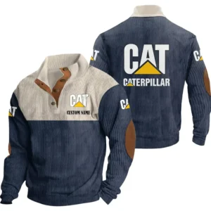 Truck Men's Stand Up Collar Base Shirt, Collar Hoodie Exclusive Logo For Car Motorcycles Fans CAR20012045 - Navy Blue