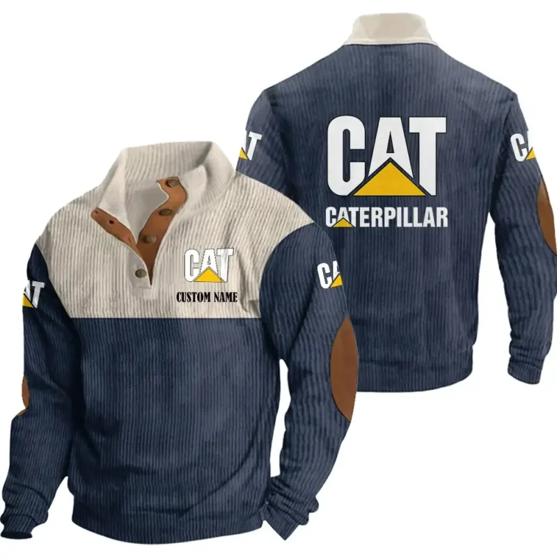Truck Men's Stand Up Collar Base Shirt, Collar Hoodie Exclusive Logo For Car Motorcycles Fans CAR20012045 - Navy Blue