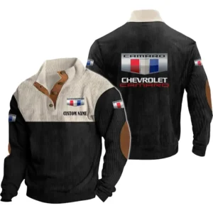 Power Race Car Men's Stand Up Collar Base Shirt, Collar Hoodie Exclusive Logo For Car Motorcycles Fans CAR20012046 - Black