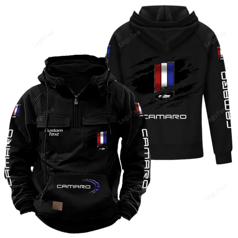 Power Race Car Hoodie Tactical Quarter Zip, Hoodie Exclusive Logo For Power Race Car Lovers - Black CAR122021425021-2