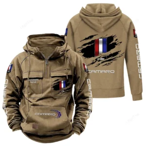 Power Race Car Hoodie Tactical Quarter Zip, Hoodie Exclusive Logo For Power Race Car Lovers - Khaki CAR122021425021-4