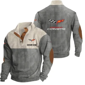 Sport Car Men's Stand Up Collar Base Shirt, Collar Hoodie Exclusive Logo For Car Motorcycles Fans CAR20012049 - Grey