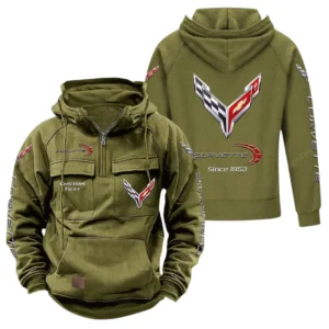 Muscle Legend Hoodie Tactical Quarter Zip, Hoodie Exclusive Logo For Muscle Legend Lovers - Army Green CAR96021425705-1