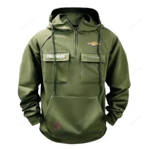Muscle Legend Hoodie Tactical Quarter Zip, Hoodie Exclusive Logo For Muscle Legend Lovers - Army Green CAR109021425343-1