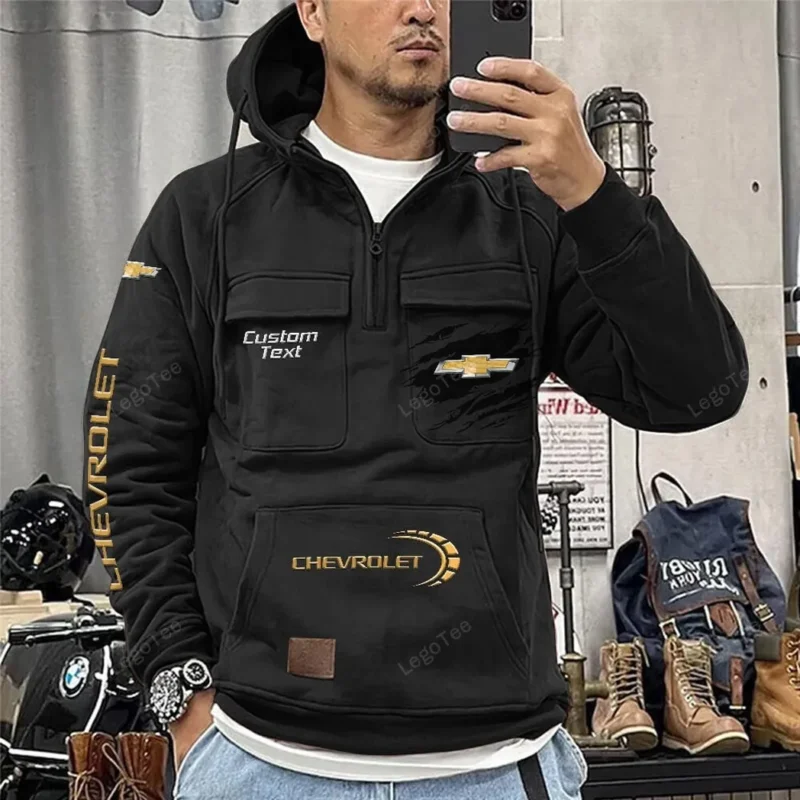 Muscle Legend Hoodie Tactical Quarter Zip, Hoodie Exclusive Logo For Muscle Legend Lovers - Black CAR122021425008-2 - Image 2