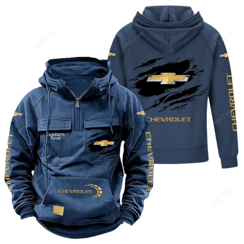 Muscle Legend Hoodie Tactical Quarter Zip, Hoodie Exclusive Logo For Muscle Legend Lovers - Dark Blue CAR122021425008-3