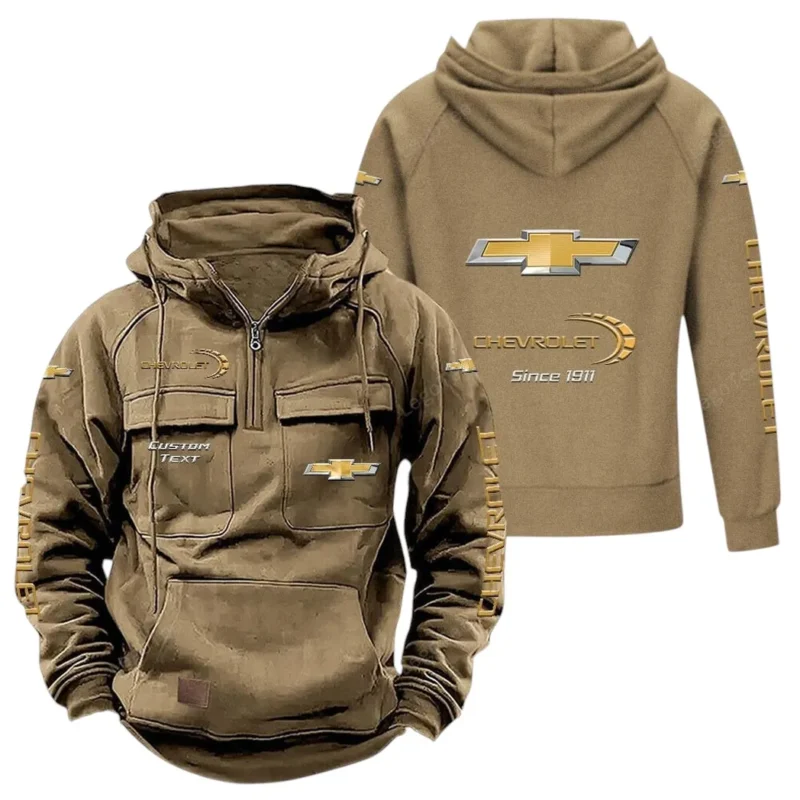 Muscle Legend Hoodie Tactical Quarter Zip, Hoodie Exclusive Logo For Muscle Legend Lovers - Khaki CAR96021425680-4