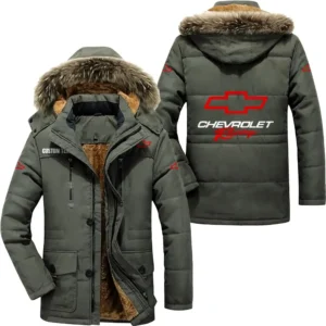 Racing Car Parka hoodie, Coat with Hood Exclusive Logo For Car Motorcycles Lovers CAR7002082071 - Army Green