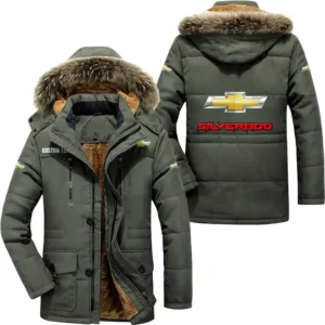 Racing Car Parka hoodie, Coat with Hood Exclusive Logo For Car Motorcycles Lovers CAR7002082072 - Army Green