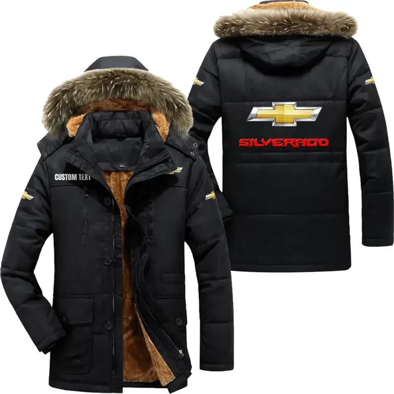 Racing Car Parka hoodie, Coat with Hood Exclusive Logo For Car Motorcycles Lovers CAR7002082072 - Black