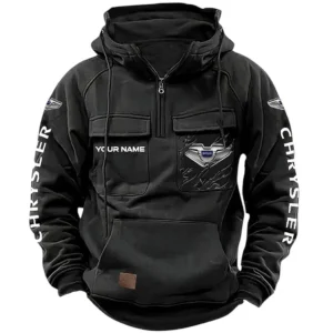 Car Hoodie Tactical Quarter Zip, Hoodie Exclusive Logo For Car Lovers CAR164022425156 - Black