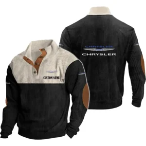 Car Men's Stand Up Collar Base Shirt, Collar Hoodie Exclusive Logo For Car Motorcycles Fans CAR20012053 - Black