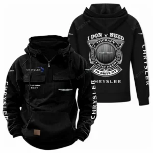 Car Hoodie Tactical Quarter Zip, Hoodie Exclusive Logo For Car Owners CAR106021525058 - Black