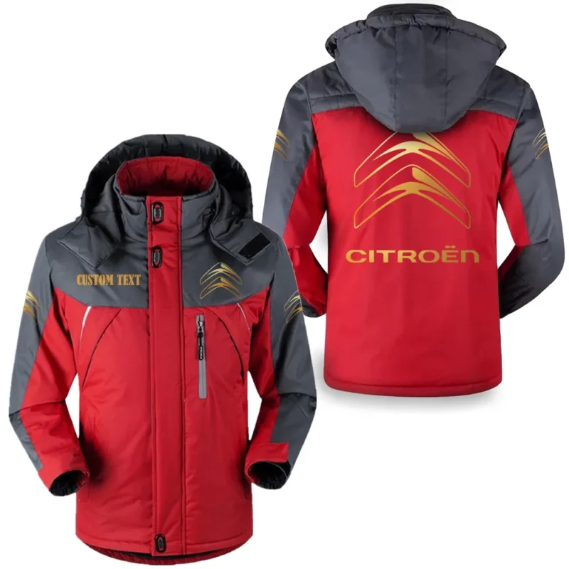 Classic Car Outdoor Charging Suit, Exclusive Logo Fleece Truckket For Car Fans HFLJ0112312034 - Red