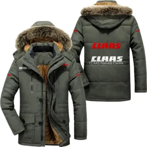 Harvesting Tractor Parka hoodie, Coat with Hood Exclusive Logo For Car Motorcycles Lovers CAR7002082075 - Army Green