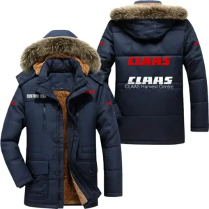 Harvesting Tractor Parka hoodie, Coat with Hood Exclusive Logo For Car Motorcycles Lovers CAR7002082075 - Navy