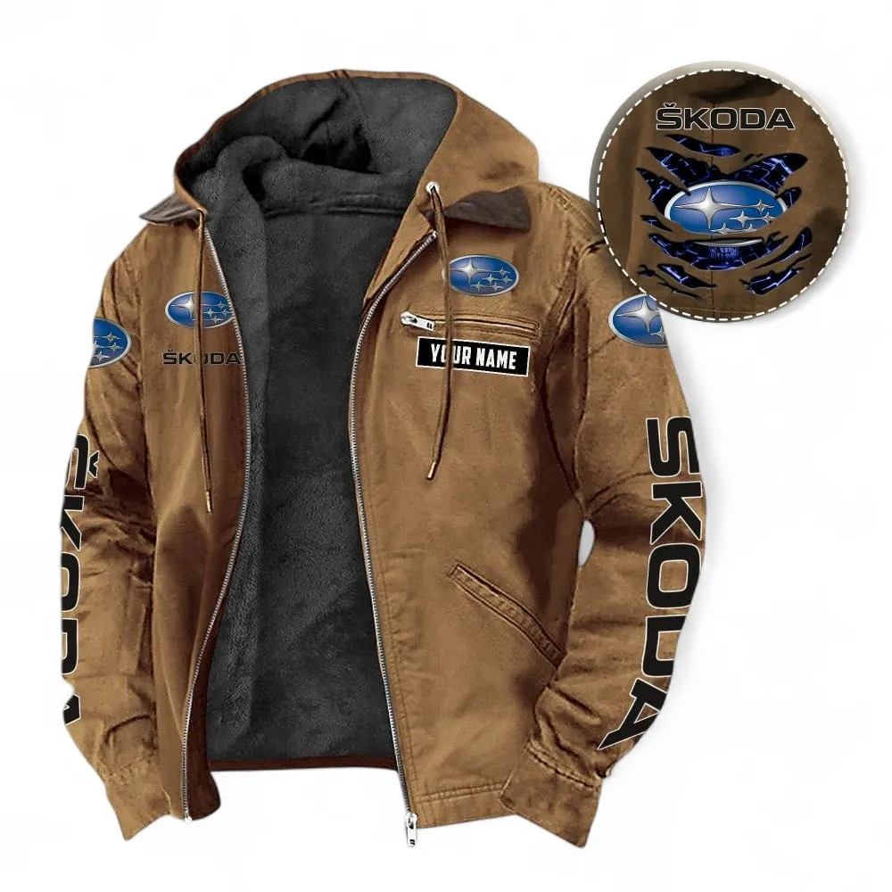 Classic Auto Fans Gift Hooded And Flannel Hoodie, Jacket Exclusive Logo For Car Lovers, Custom Name CAR391072125728-Camel