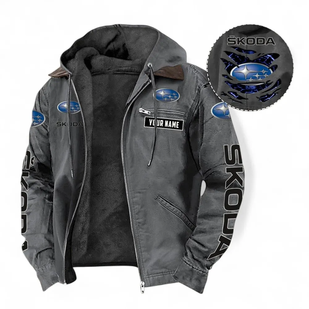 Classic Auto Fans Gift Hooded And Flannel Hoodie, Jacket Exclusive Logo For Car Lovers, Custom Name CAR391072125728-Gray
