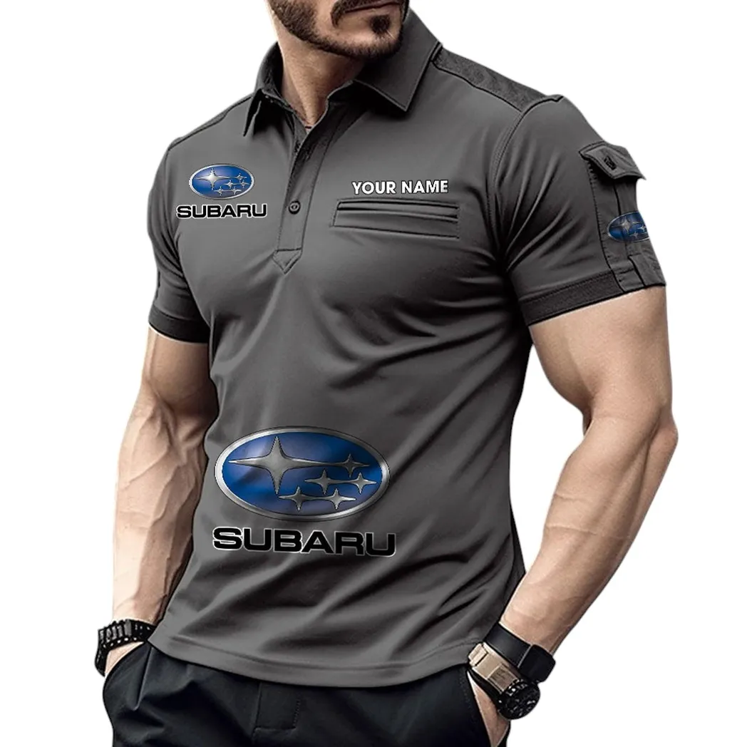 Classic Auto Fans Gift Pocket Polo Shirt, Polo Shirt Exclusive Logo For Classic Auto Fan, Custom Name CAR450051325384 - Gray