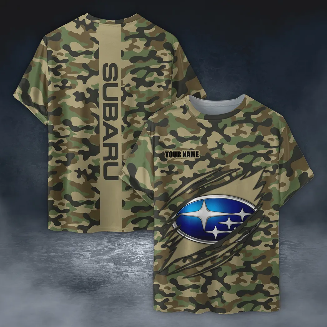 Classic Auto Fans Gift T-Shirt, Shirt Camo Style For Car Owners, Custom Name CAR210040825745