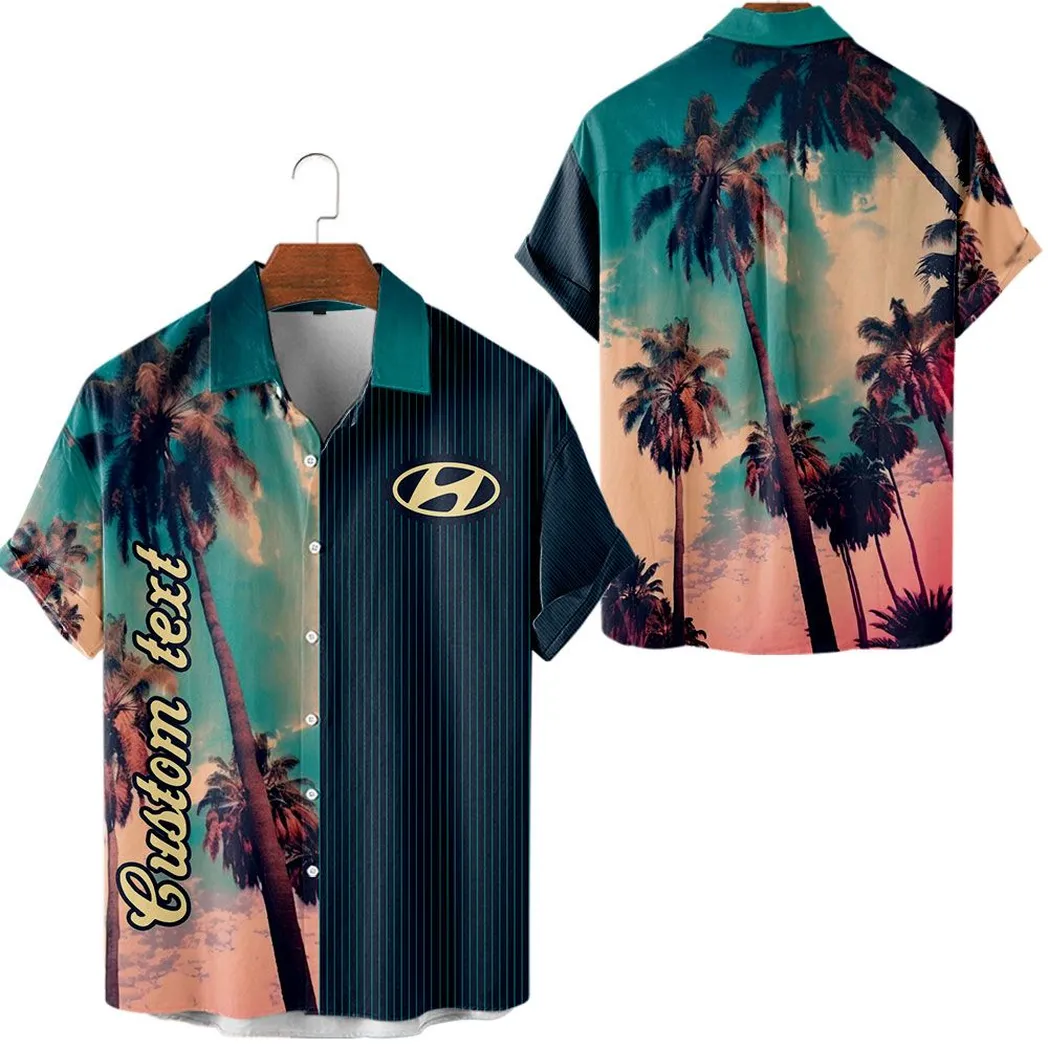 Classic Car Fans Gift Hawaiian Shirt, Button up Shirt Vintage Style For Car Owners, Custom Namet CAR431041625343