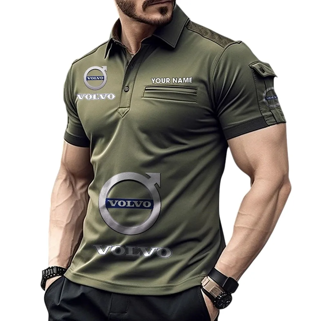 Classic Car Fans Gift Pocket Polo Shirt, Polo Shirt Exclusive Logo For Classic Car Fan, Custom Name CAR450051325396 - Green