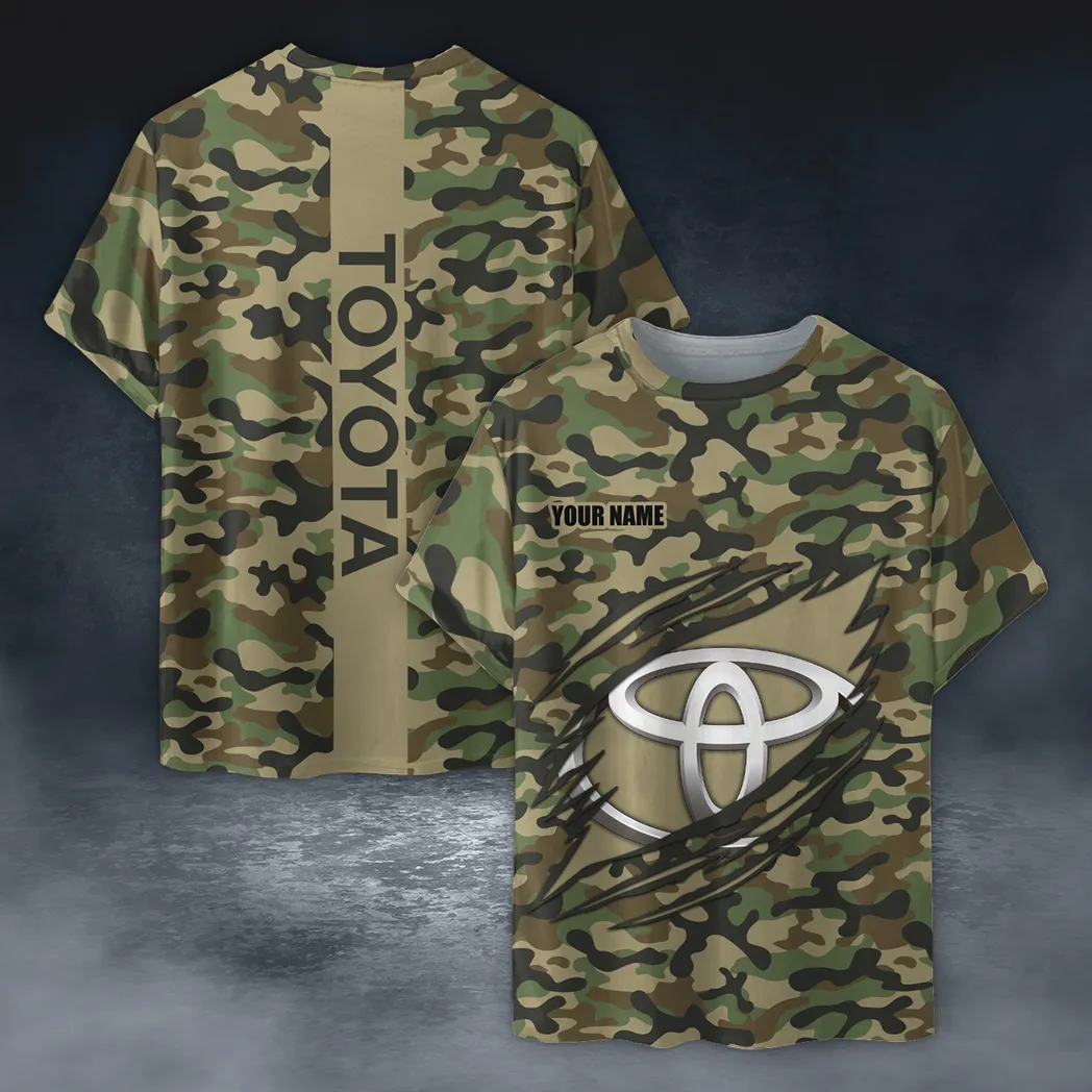 Classic Car Fans Gift T-Shirt, Shirt Camo Style For Car Owners, Custom Name CAR210040825737