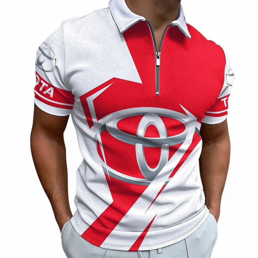Classic Car Fans Gift Zipper Polo Shirt, Polo Shirt All Over Print For Classic Car Fan CAR68022125904